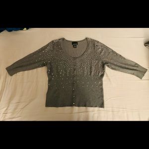 Women’s Lane Bryant cropped sweater with sequins size 14/16